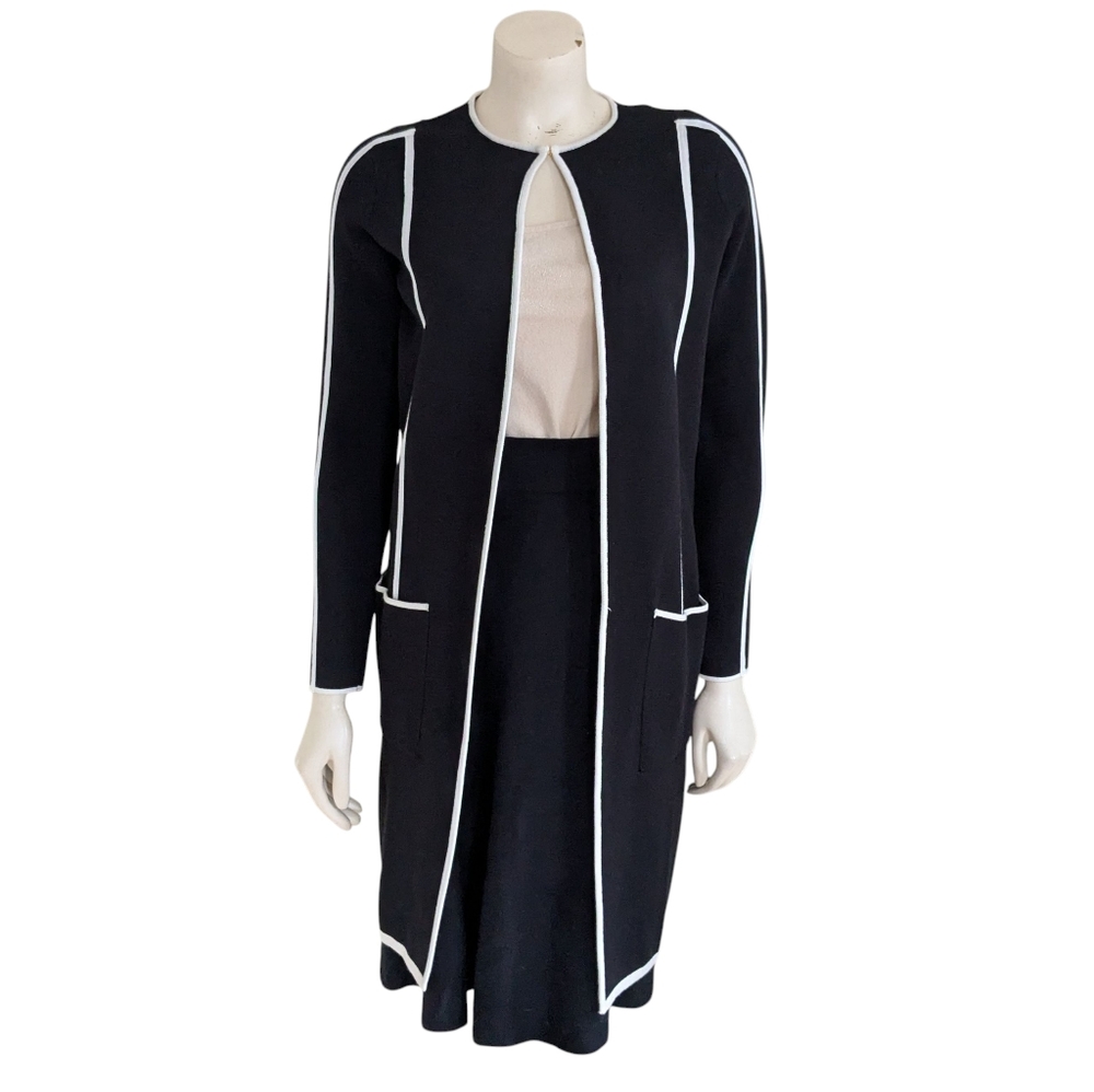Calvin Klein Long Piped Topper Jacket Size XSP